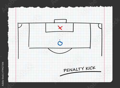 penalty kick on paper