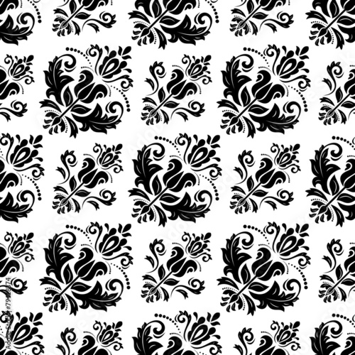 Damask Seamless Pattern. Orient Background