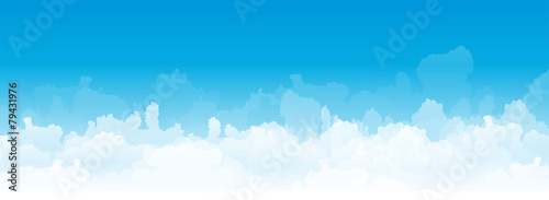 vector image of clouds