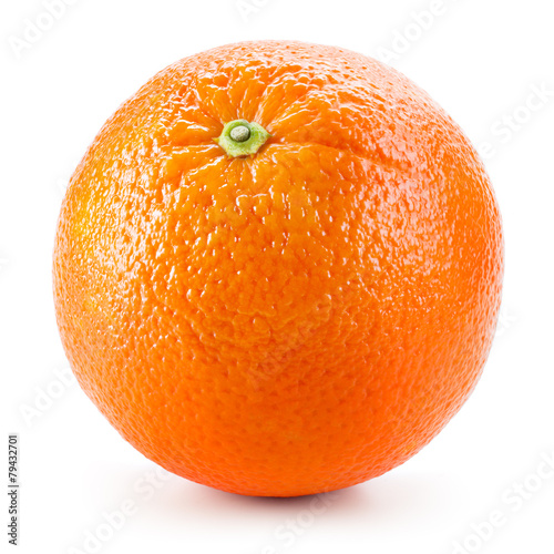 Orange fruit isolated on white