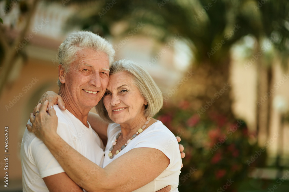 couple at tropic hotel