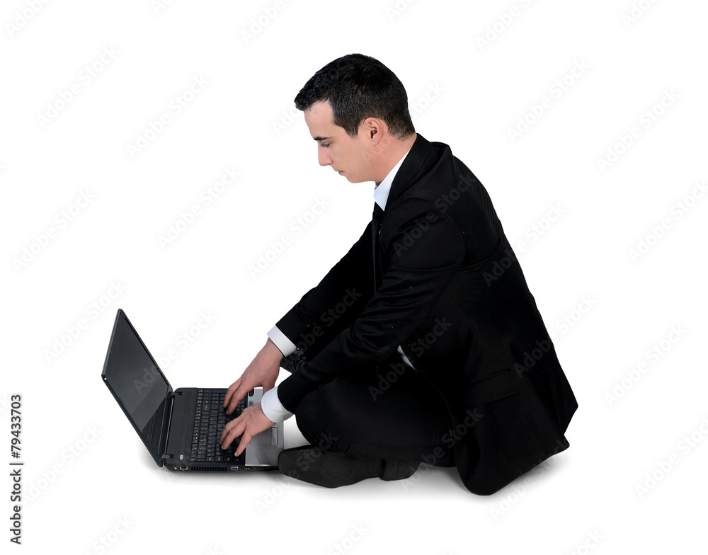 Business man using computer Business man using computer