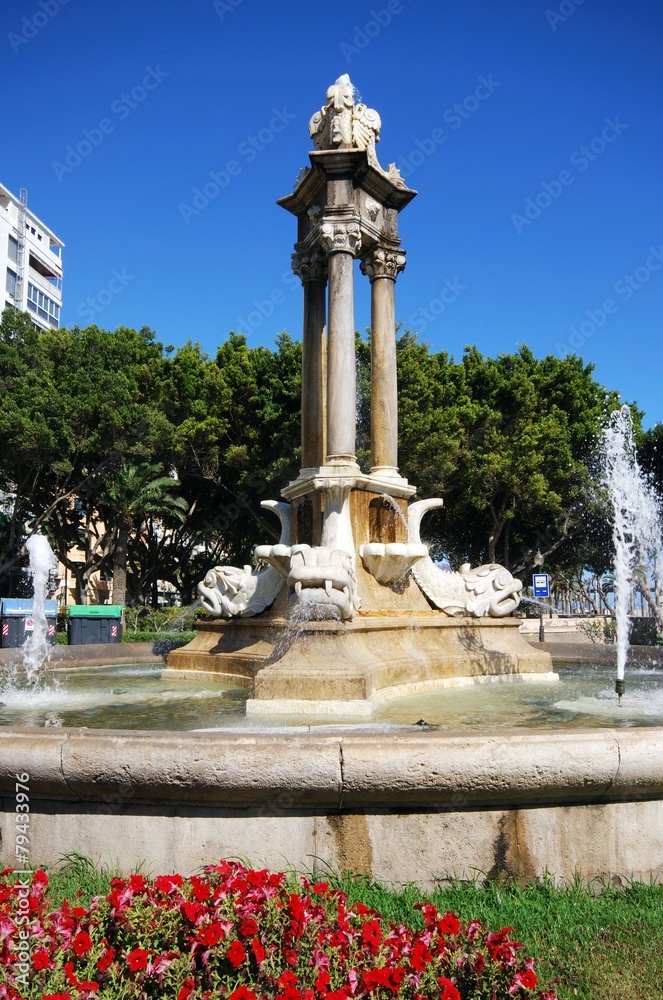 Fountain in the Puerta del Mar, Almeria © Arena Photo UK