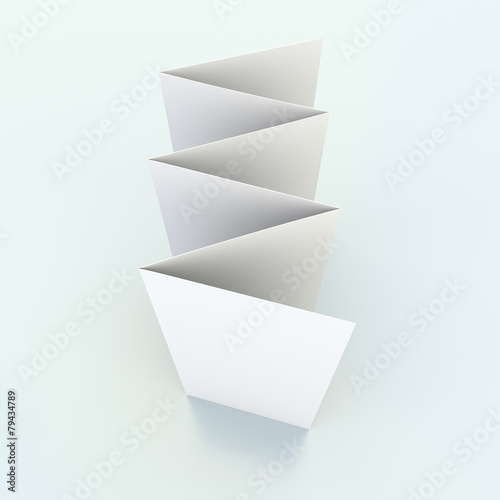 blank brochures with six wings photo