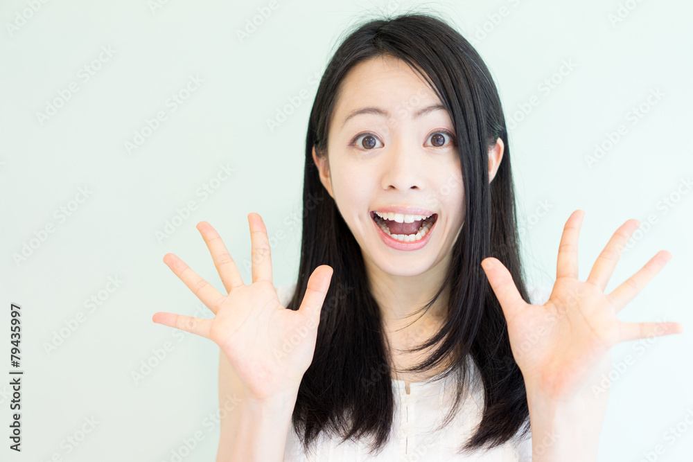 驚く女性 驚く女性