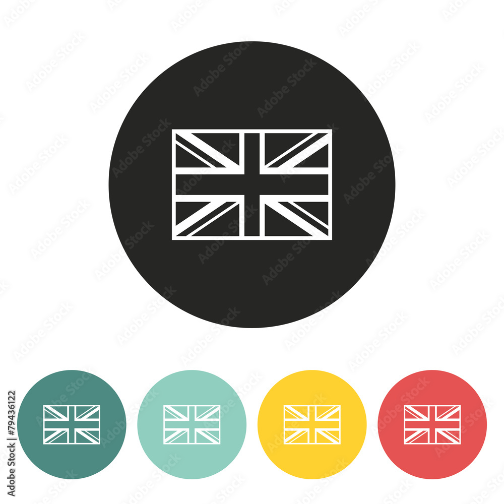 british flag icon. british flag icon.