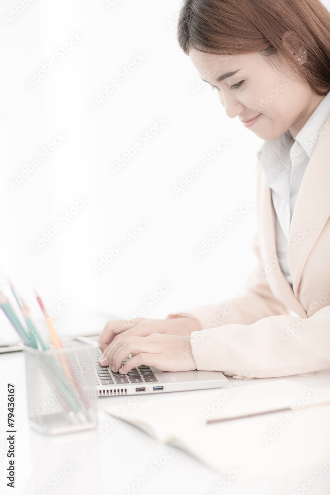 young asian businesswoman working in office young asian businesswoman working in office