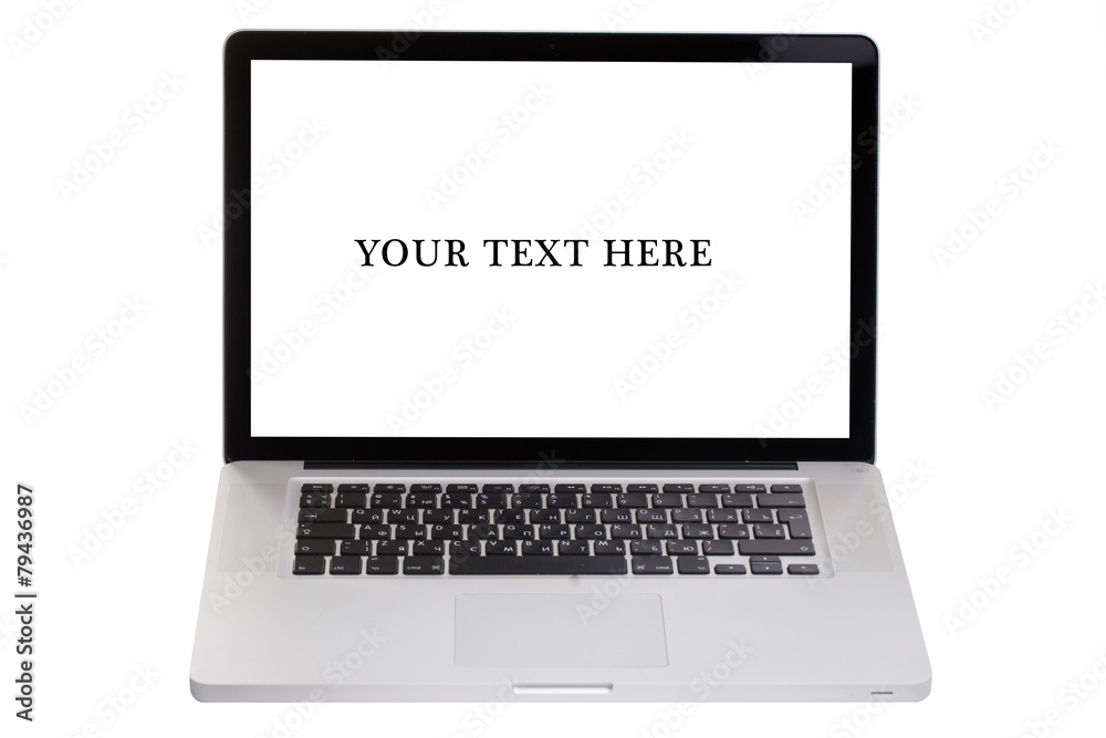an image of laptop isolated on white an image of laptop isolated on white