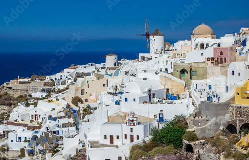 Oia village - landmark of Santorini island, Greece