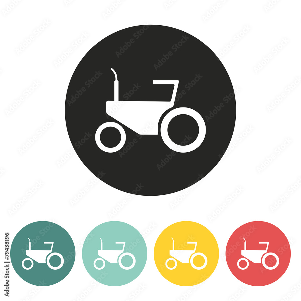 tractor icon. tractor icon.