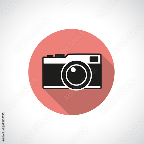 Vintage camera icon photo