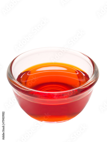 Obraz na płótnie gyoza red chili oil dipping sauce w salonie