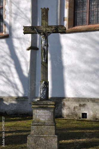 Kirche Kreuz Jesus Barock Borovany photo