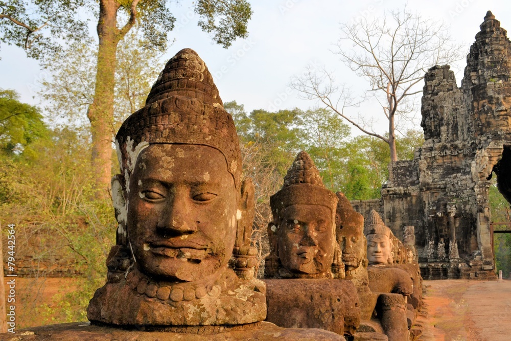 North gate of Angkor Thom Ancient city, Cambodia