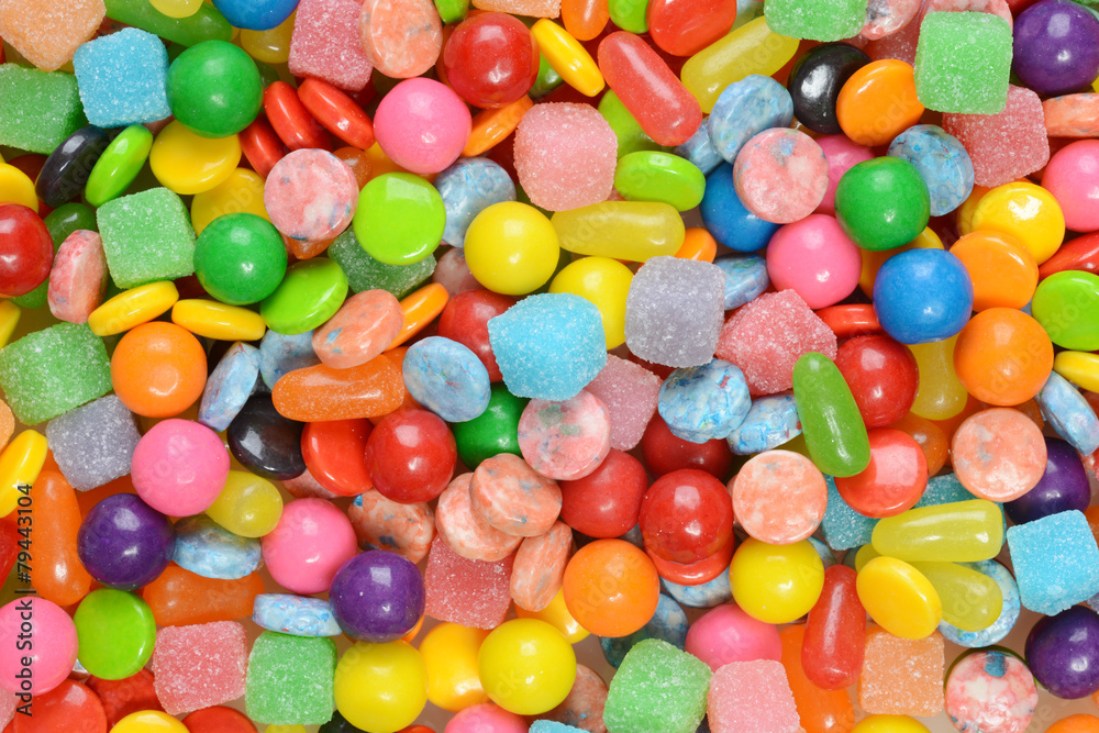 closeup of mixed candies closeup of mixed candies