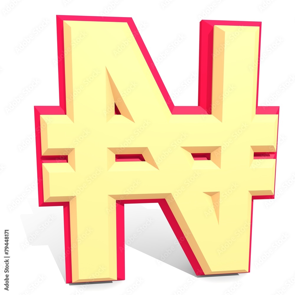 Obraz premium naira sign