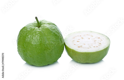 Guava (tropical fruit) isolated on white background