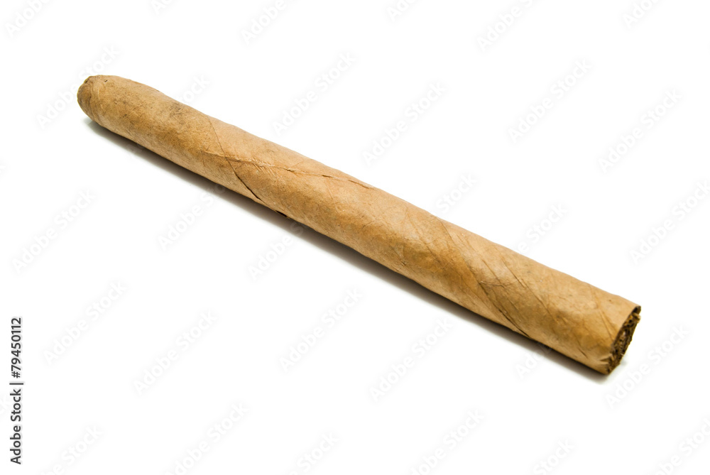 cuban cigar on white cuban cigar on white