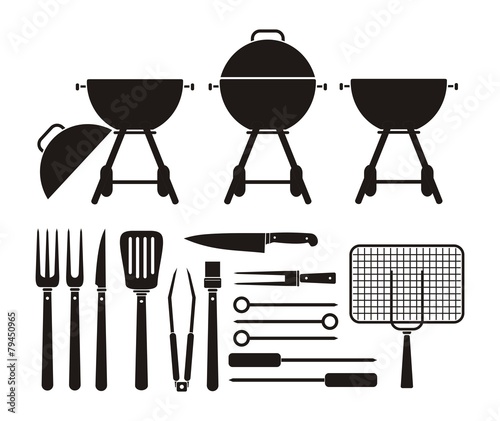 barbecue equipment - pictogram
