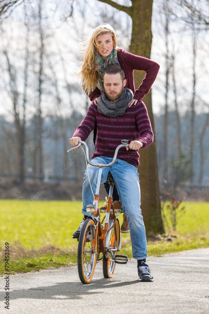 Fototapeta premium Radfahren_