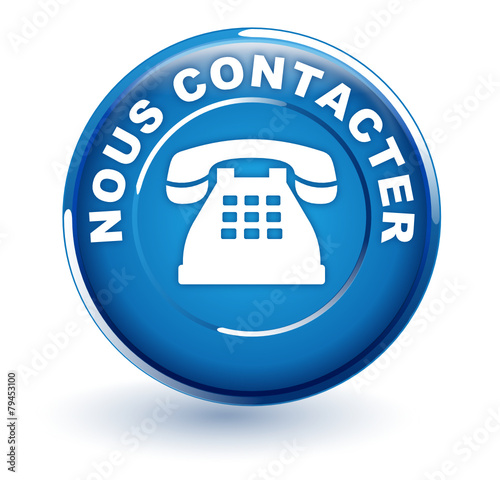 nous contacter sur bouton bleu