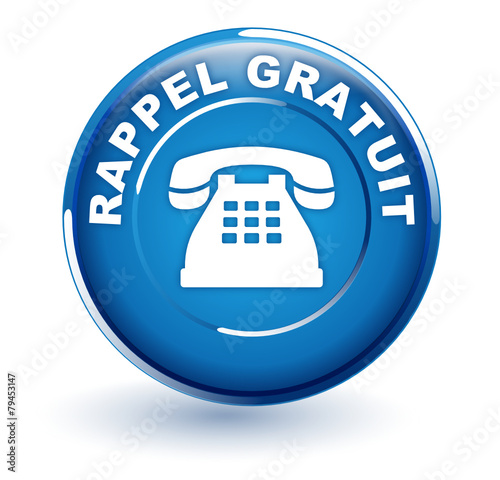 rappel gratuit sur bouton bleu