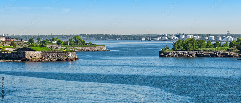 Helsinki harbour coastline