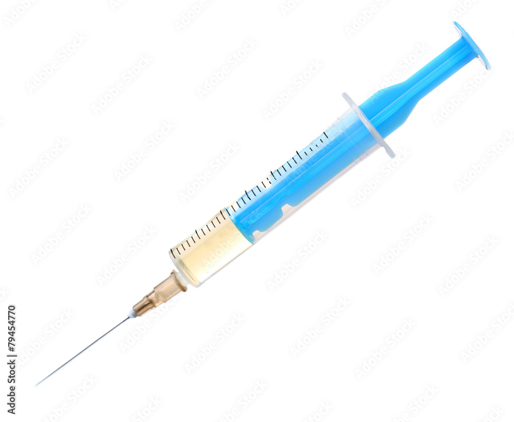 Fototapeta premium Medical syringe isolated on white