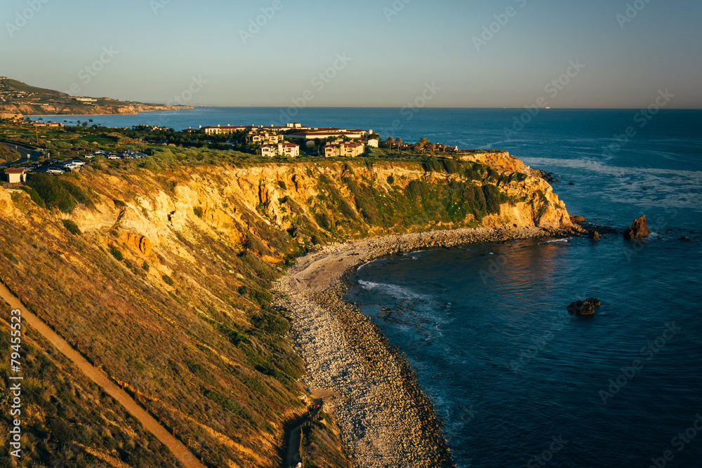 View of cliffs along the Pacific Ocean at Pelican Cove, in Ranch