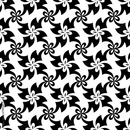 Seamless vector hand drawn abstract pattern