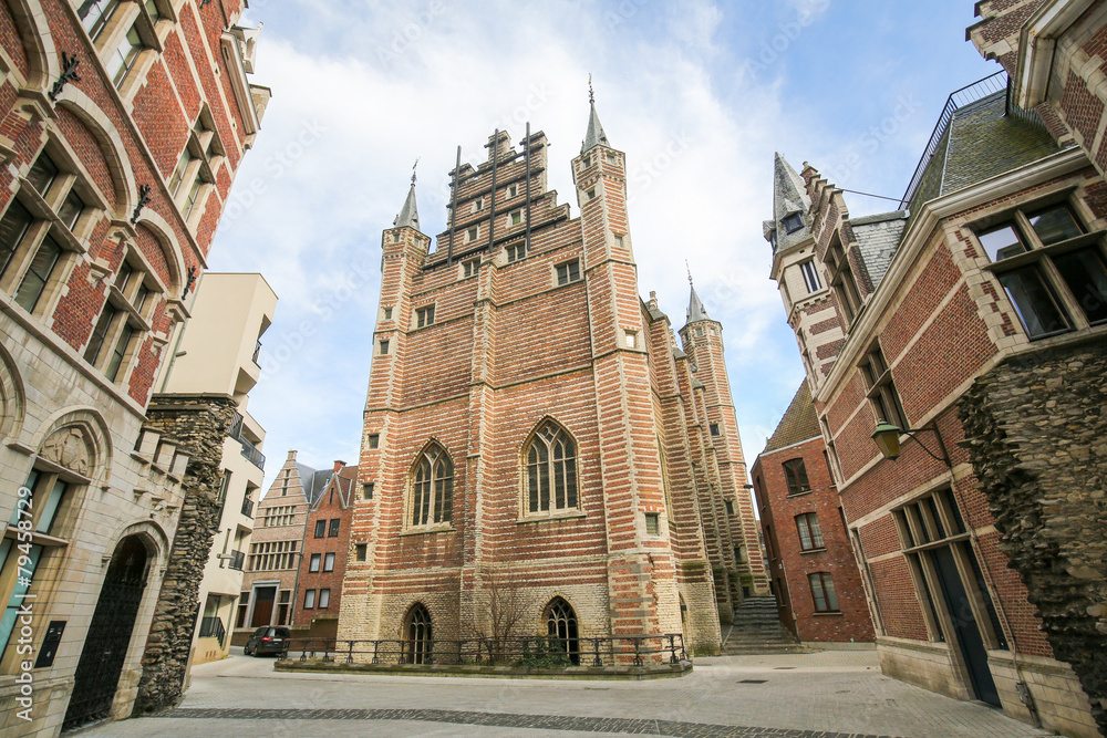 Fototapeta premium The Vleeshuis in Antwerp, a former guildhall of the butchers