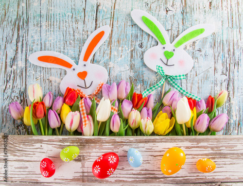 Fototapeta Naklejka Na Ścianę i Meble -  Beautiful tulips background