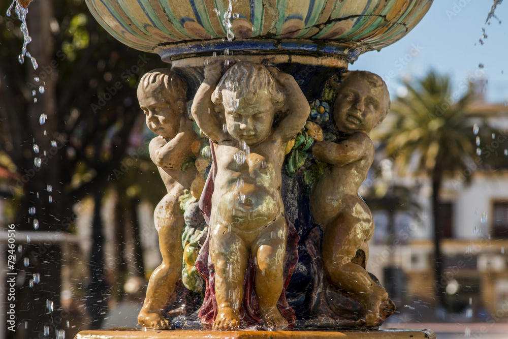 Fototapeta premium historical urban fountain 