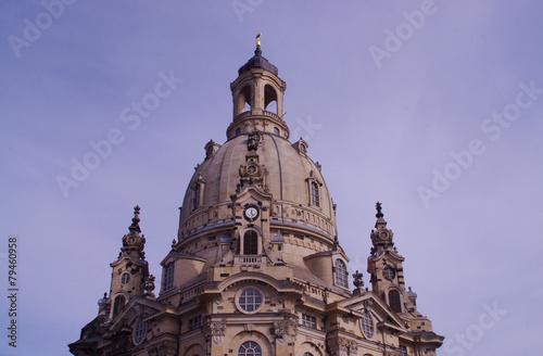 Der Turm der Frauenkirche in Dresden