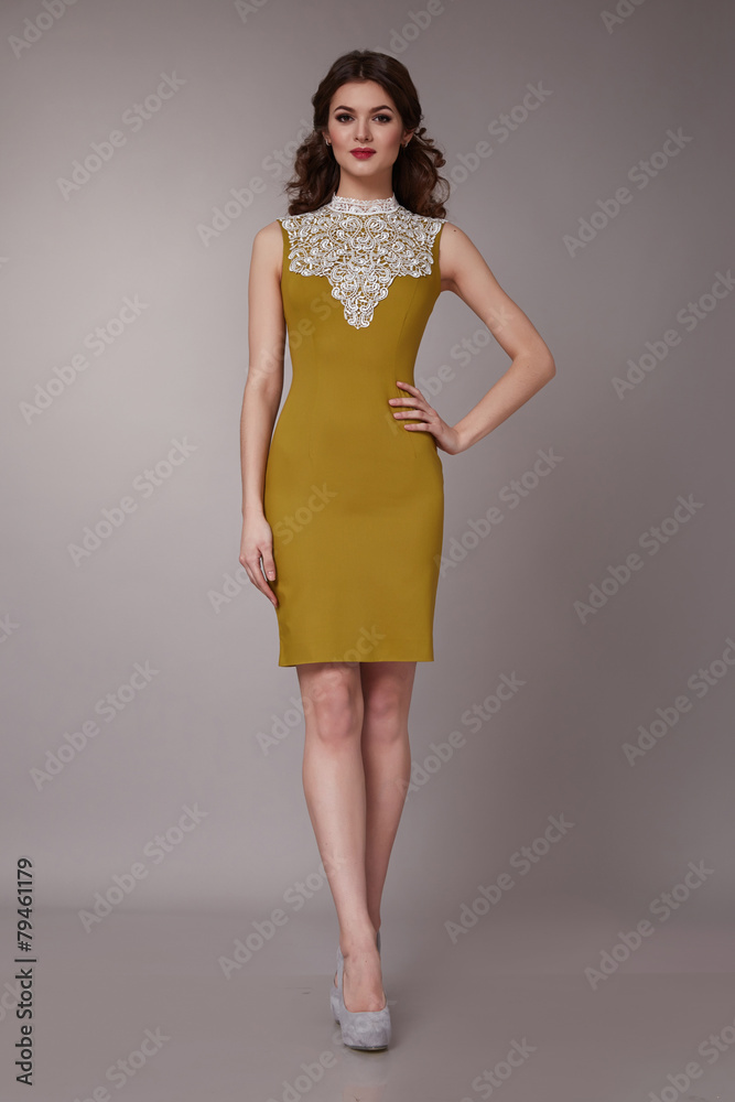 Sexy beauty business woman in fashion dress perfect slim body Sexy beauty business woman in fashion dress perfect slim body
