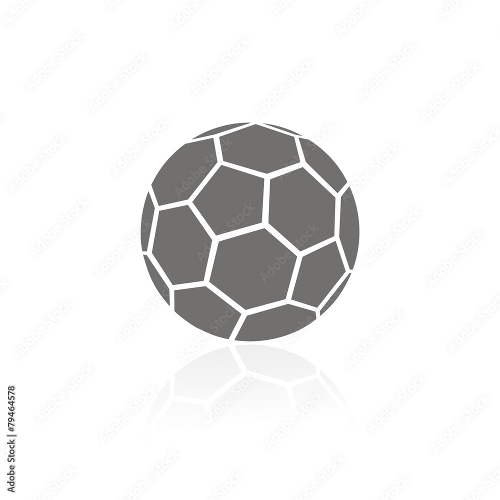 Fototapeta premium Icono baón fútbol FB reflejo