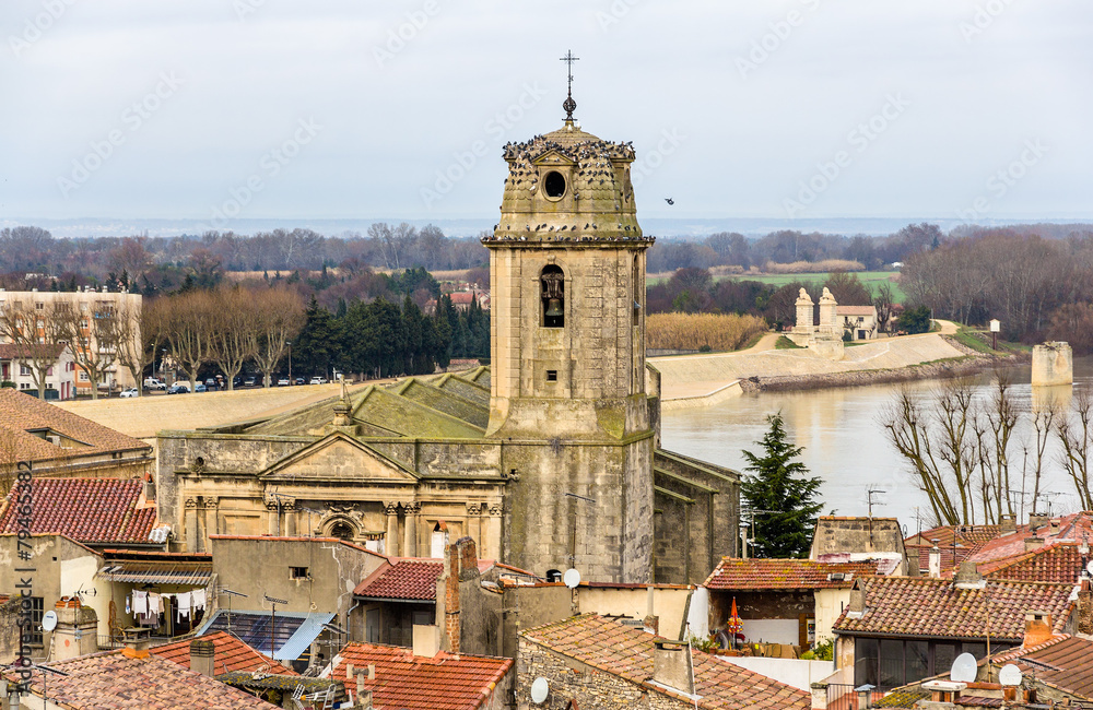 View of the Saint Julien church in Arles - France