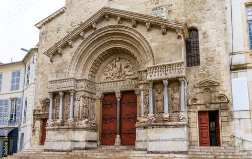 Entrance of the Church of St. Trophime in Arles - France © Leonid Andronov