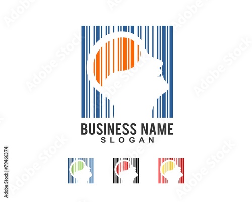 brain phsycology logo template 95