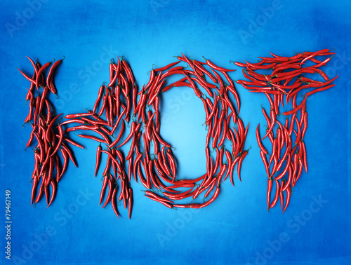 Hot on blue
