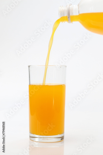 Orange Juice isolated on white