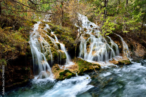Waterfall in Jiuzhaigou,Sichuan China