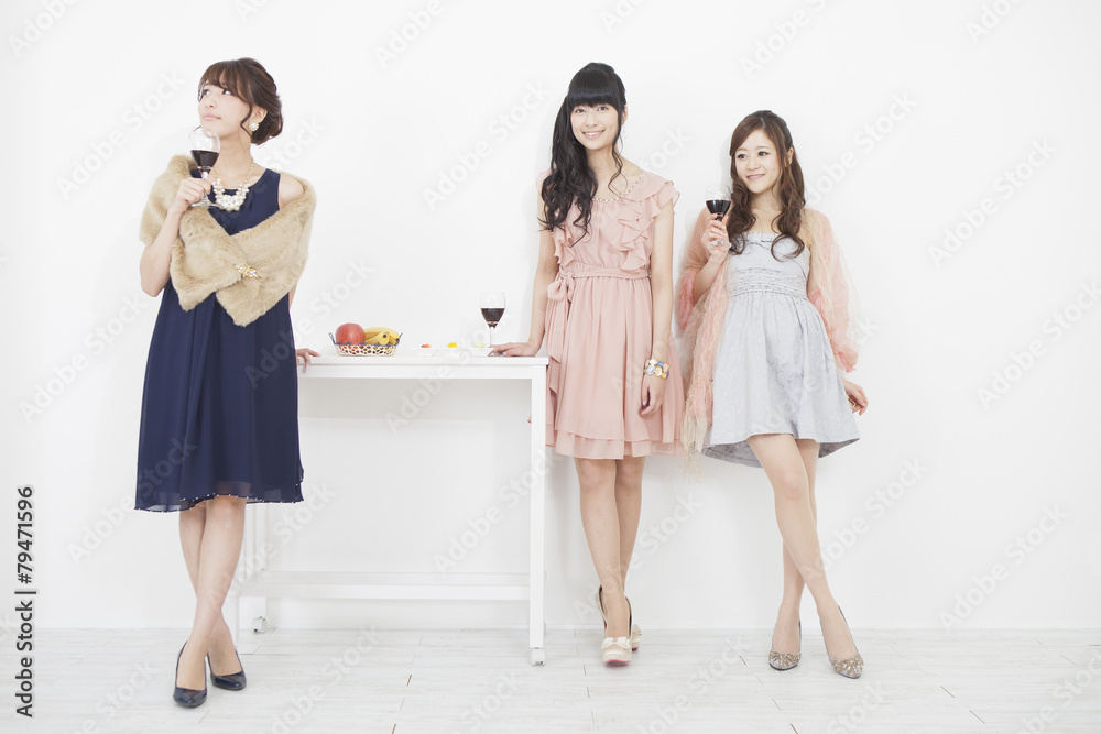 Naklejka premium 女子会