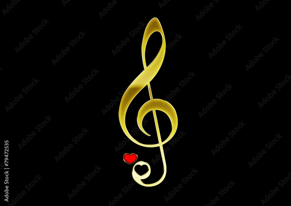 Musiknote mit Herz / Sheet Music Heart Musiknote mit Herz / Sheet Music Heart