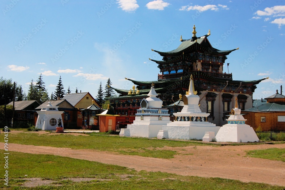Obraz premium Buddhist Temple Datsan, Ivolginsk, Russia