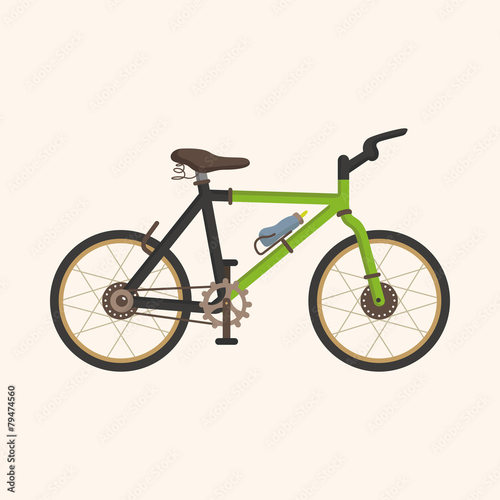 Fototapeta premium transportation bike theme elements vector,eps