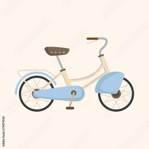 transportation bike theme elements vector,eps