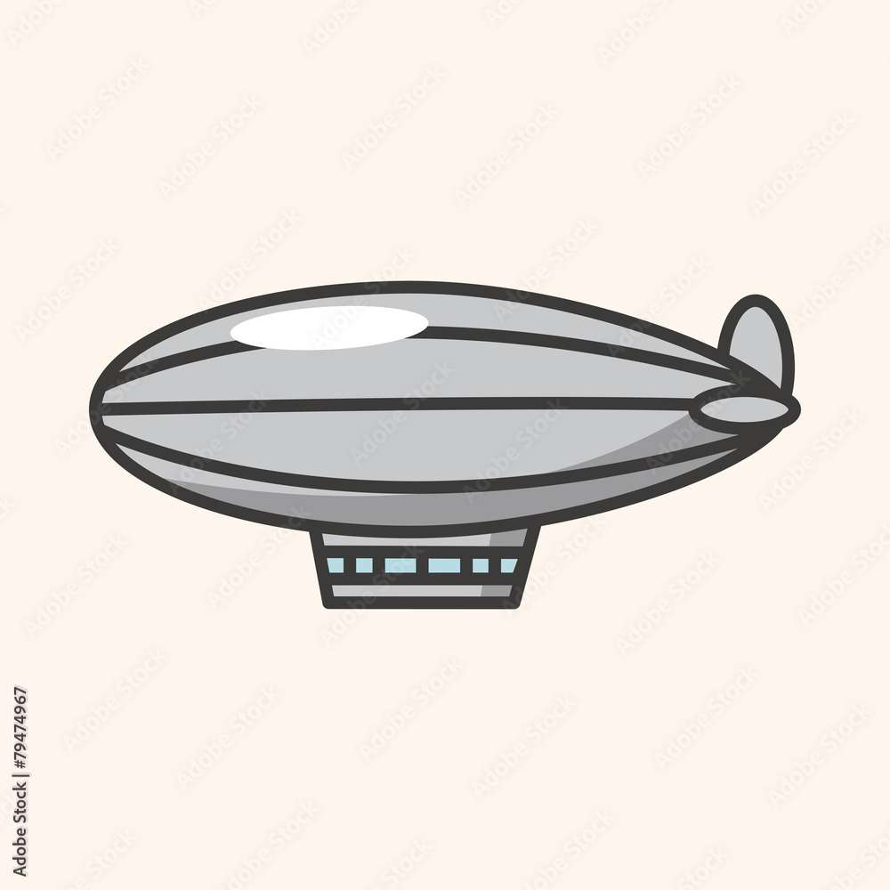 Obraz premium transportation airplane theme elements