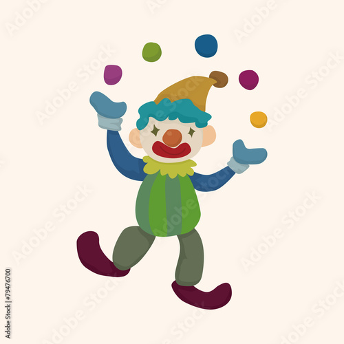 clowns theme elements vector,eps