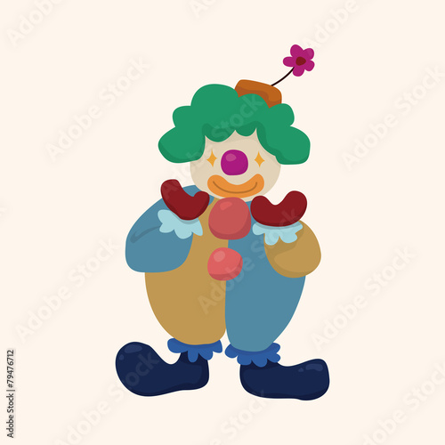 clowns theme elements vector,eps